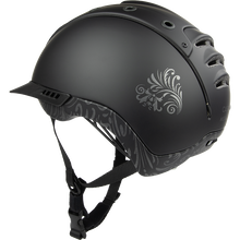 Laden Sie das Bild in den Galerie-Viewer, CASCO Reithelm Mistrall 2 Prime Floral Black