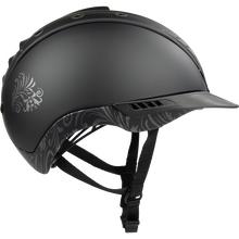 Laden Sie das Bild in den Galerie-Viewer, CASCO Reithelm Mistrall 2 Prime Floral Black