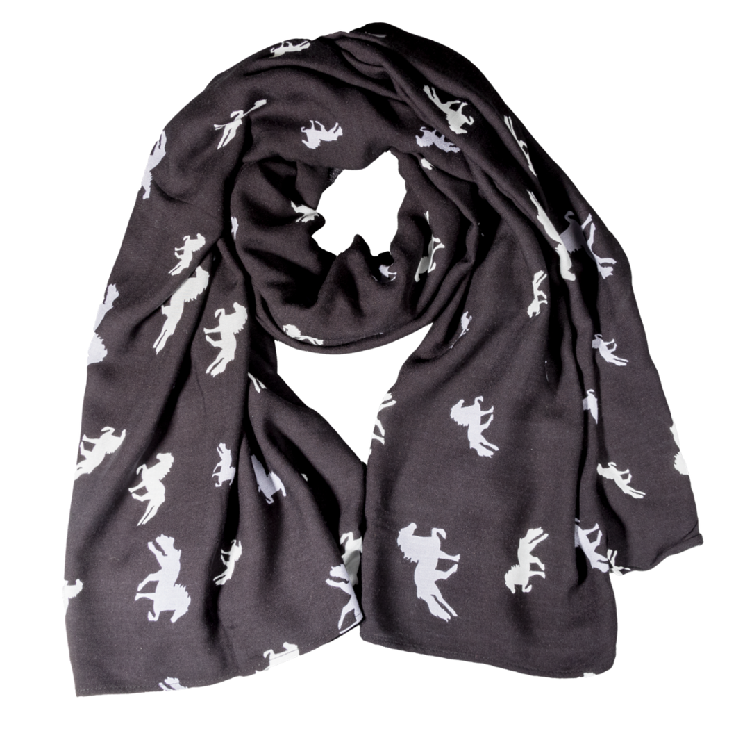 Karlslund Schal mit Islandpferden (schwarz oder beige)